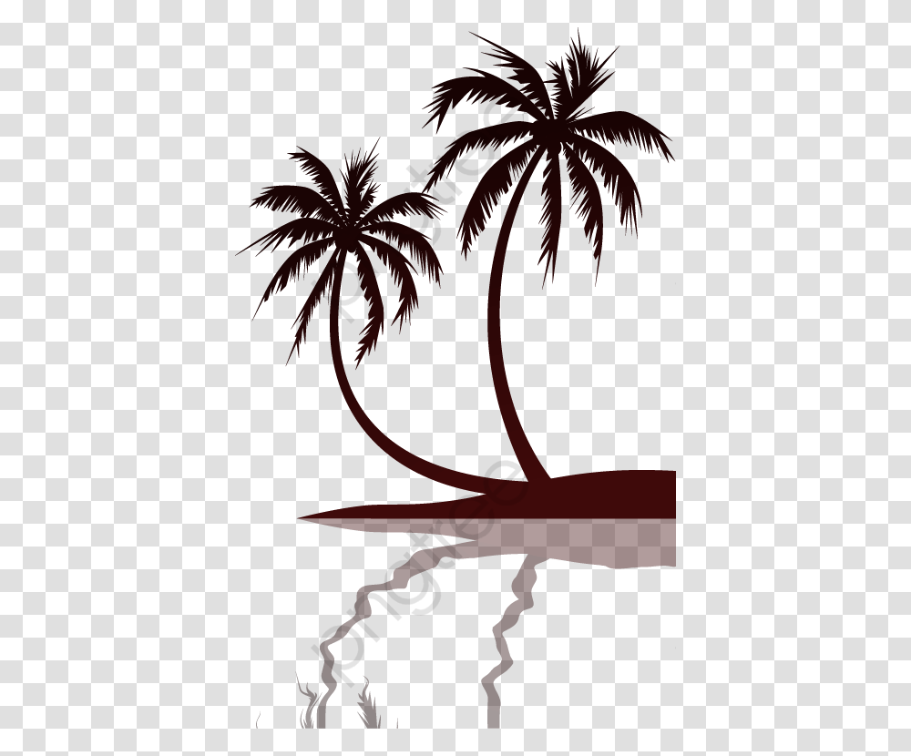 Coconut Tree Clipart Easy, Seafood, Sea Life, Animal, Squid Transparent Png