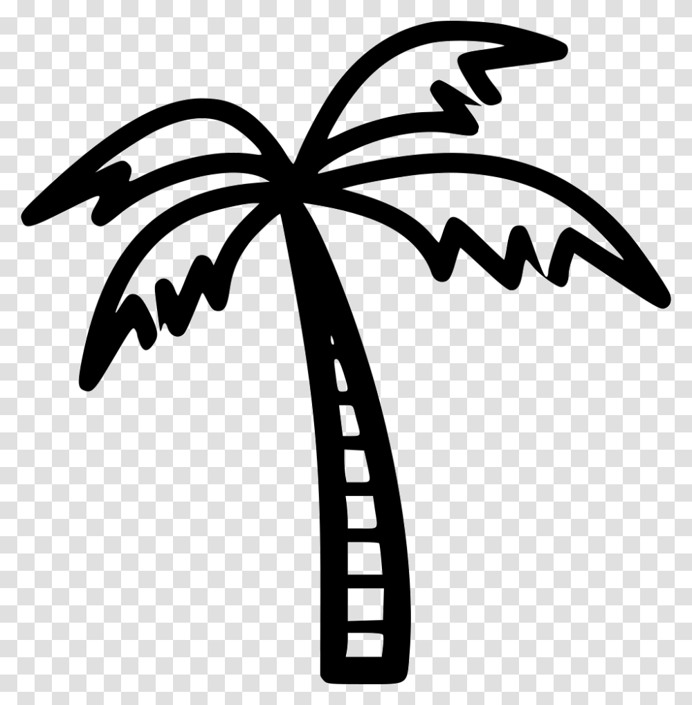 Coconut Tree Icon Free Download, Hammer, Tool, Stencil Transparent Png