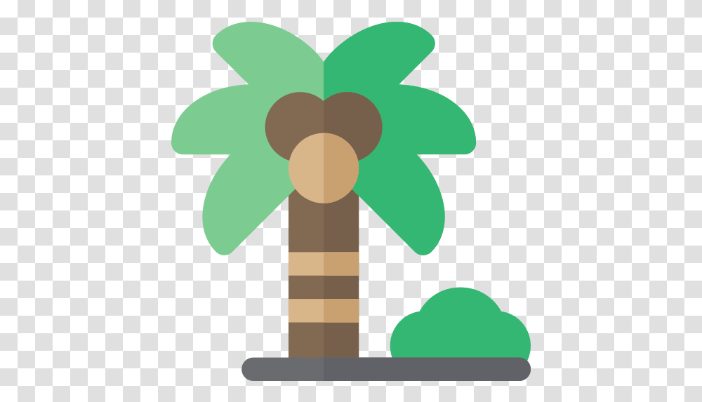 Coconut Tree Icon Icon, Symbol, Cross Transparent Png