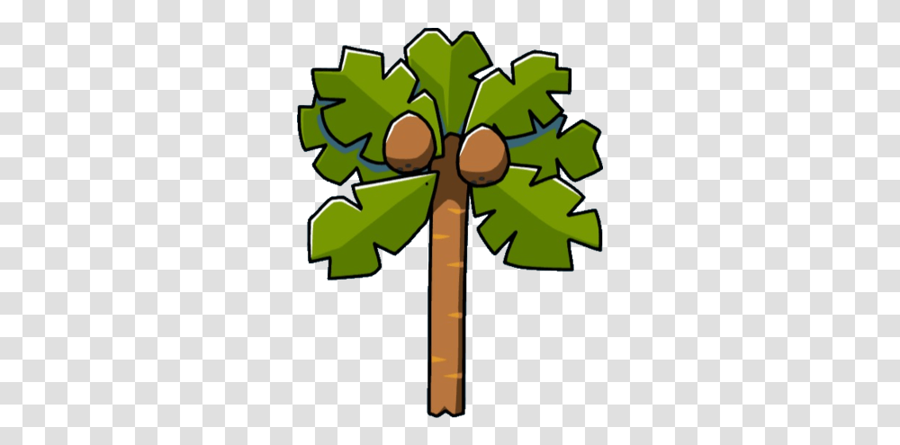 Coconut Tree Scribblenauts Wiki Fandom Scribblenauts Palm Tree, Plant, Leaf, Symbol, Seed Transparent Png