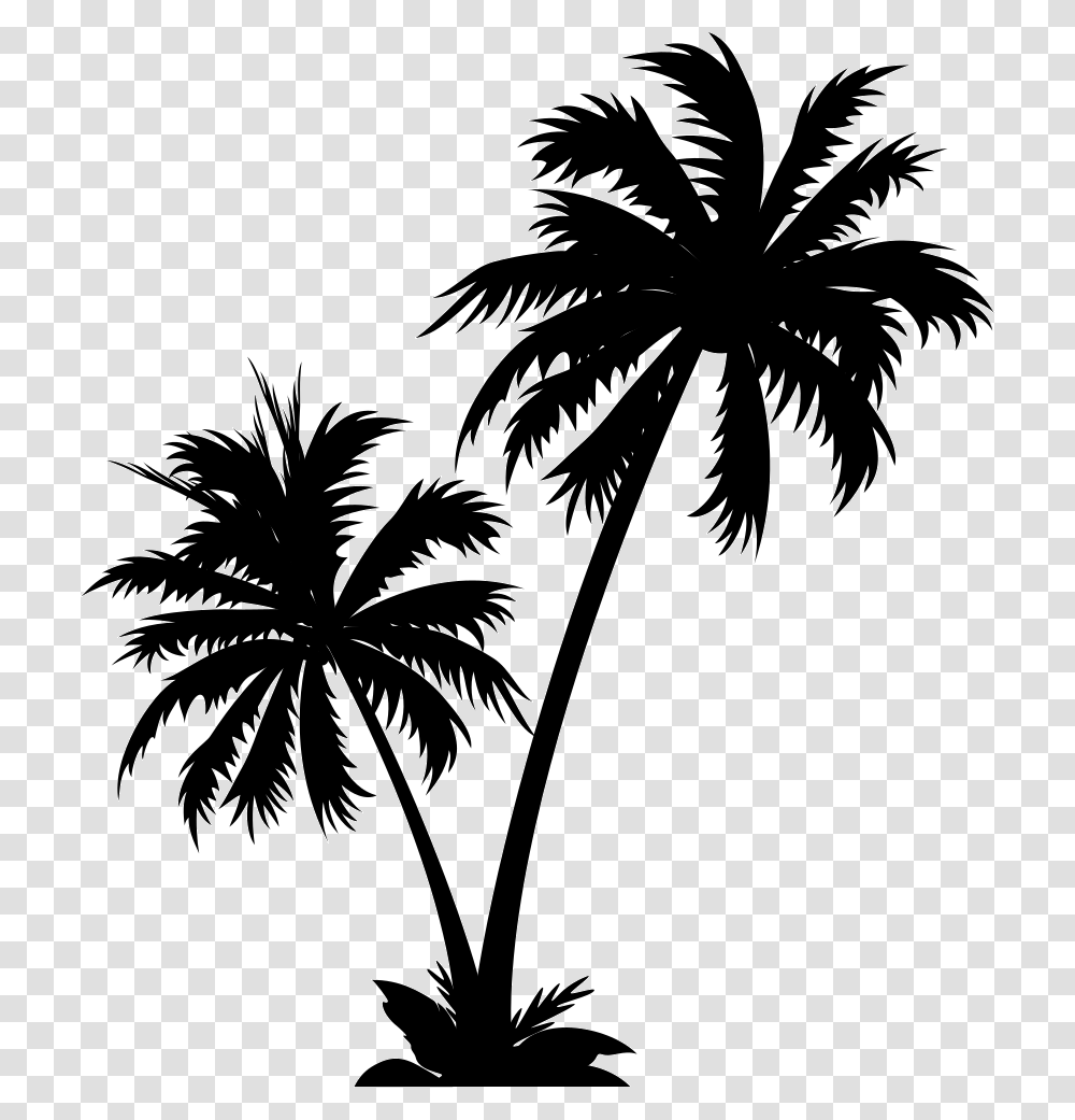Coconut Tree Vector Coconut Tree Vector, Plant, Palm Tree, Arecaceae, Silhouette Transparent Png