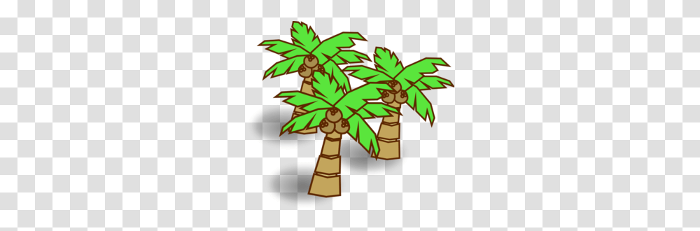 Coconut Trees Clip Art, Cross, Plant Transparent Png