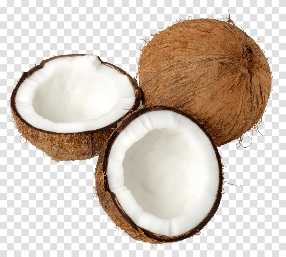 Coconut Trio Open Como Quebrar Um Coco, Plant, Vegetable, Food, Fruit Transparent Png