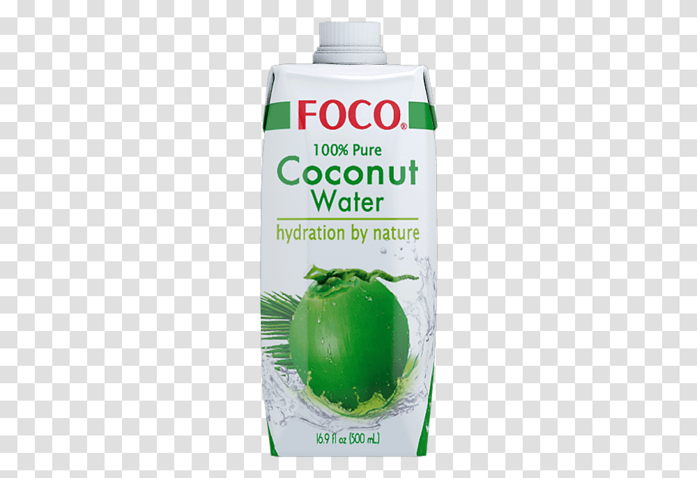 Coconut Water Foco 100 Pure Coconut Water, Green, Plant, Food, Vegetable Transparent Png