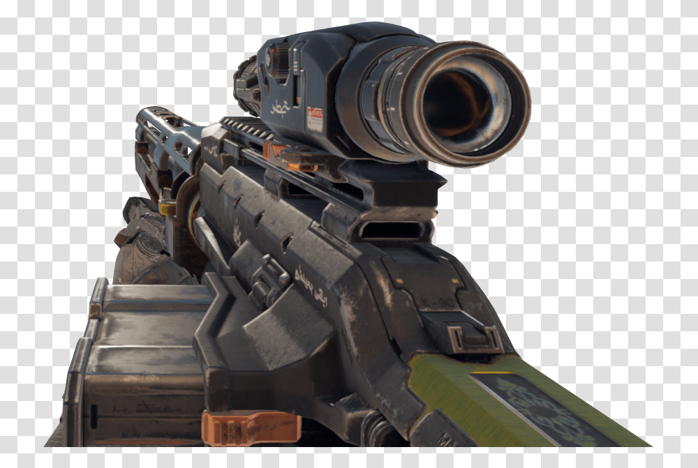 Cod Bo4 Sniper, Halo, Gun, Weapon, Weaponry Transparent Png