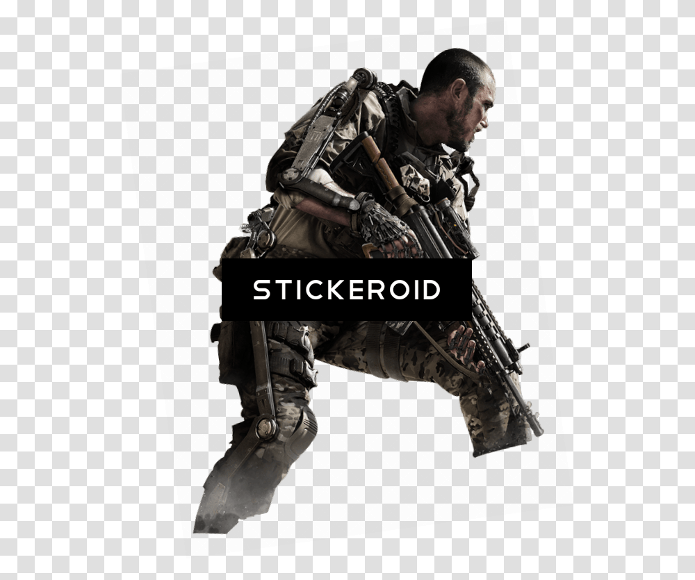 Cod Gun Call Of Duty Advanced Warfare Soldier, Person, Human, Quake Transparent Png