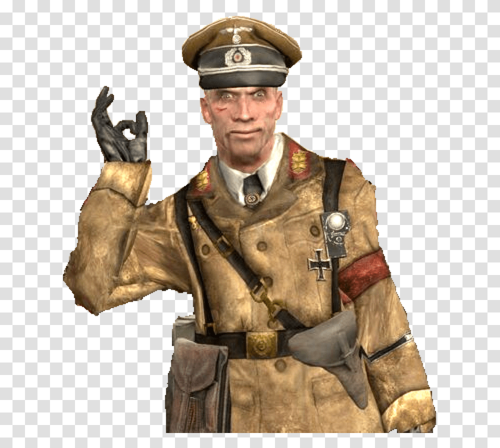 Cod Nazi Zombies I Need Some Cosplay Black Ops 1 Richtofen, Person, Human, Military Uniform, Officer Transparent Png