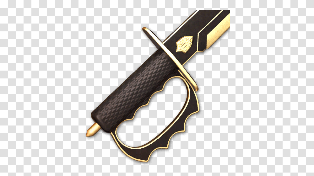 Cod Ww2 Servers Down Gold Trench Knife Ww2, Weapon, Weaponry, Blade, Guitar Transparent Png