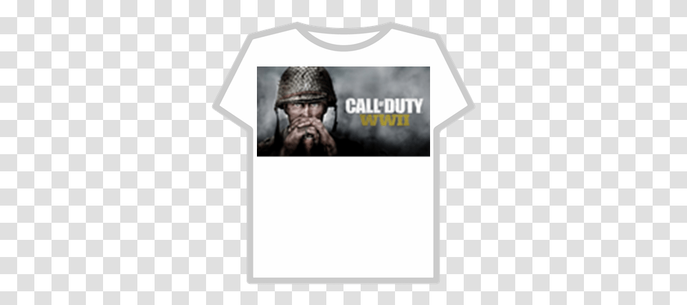 Cod Ww2 T Shirt Roblox Wwii Game, Person, Human, Clothing, Face Transparent Png