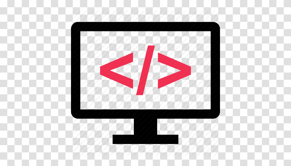Code Computer Screen View Icon, Electronics, Monitor, Pc, LCD Screen Transparent Png