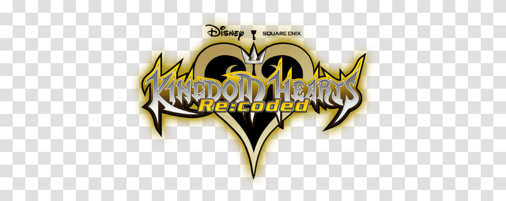 Coded Details Kingdom Hearts Re Coded Logo, Symbol, Text, Trademark, Batman Logo Transparent Png