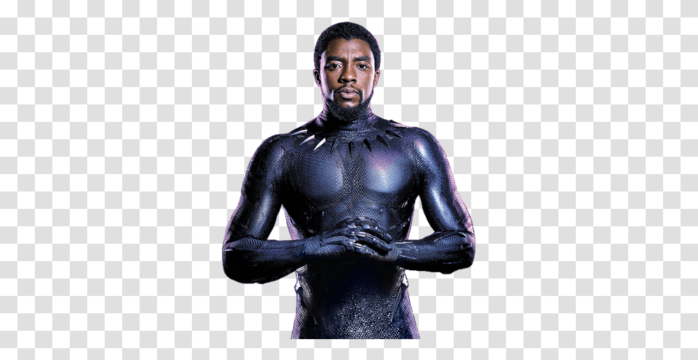 Codepen Embed Black Panther Textless Poster, Person, Human, Torso, Latex Clothing Transparent Png