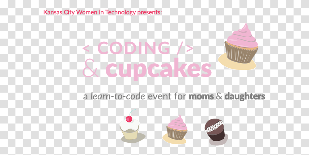 Codingandcupcakes Eventbriteheader Coding With Cupcakes, Cream, Dessert, Food, Creme Transparent Png