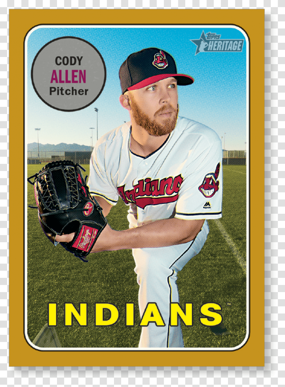 Cody Allen Baseball Card, Apparel, Person, Human Transparent Png