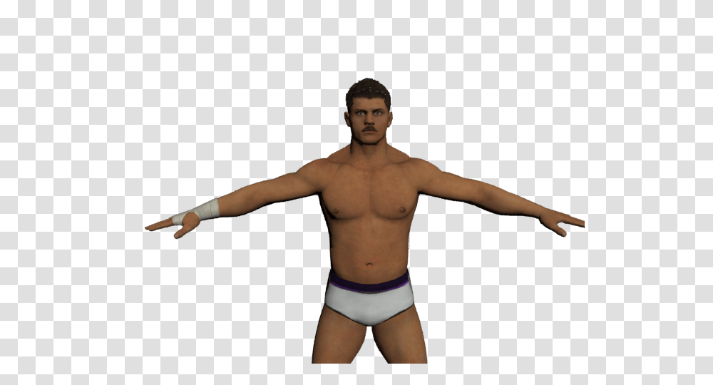 Cody Rhodes Moustache, Person, Underwear, Man Transparent Png