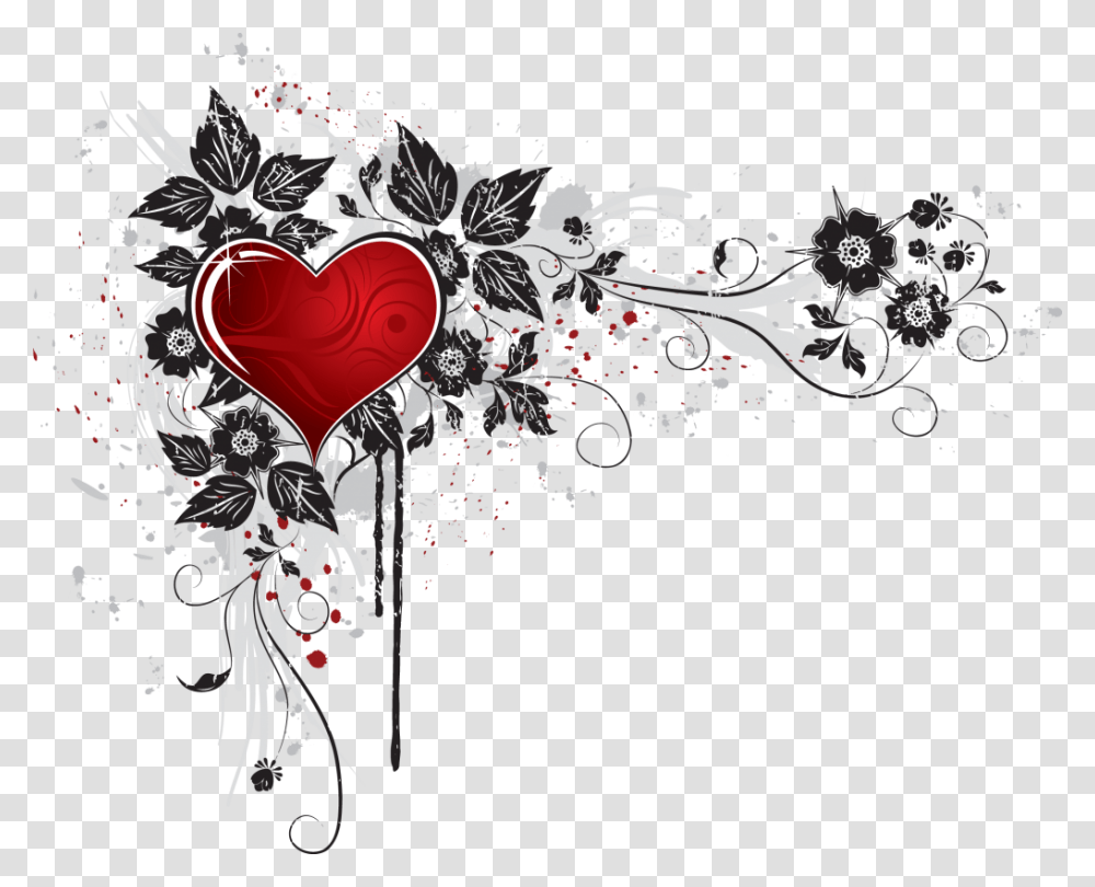 Coeur Chops Love Cover Pages Designs, Floral Design, Pattern Transparent Png