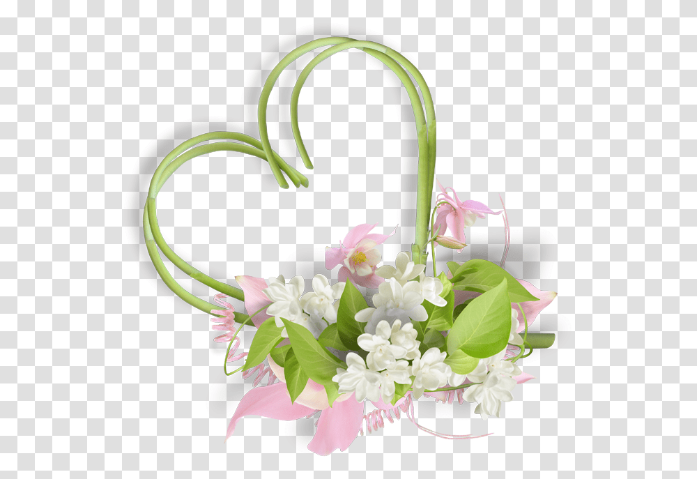Coeur En Fleur Pour Mariage, Floral Design, Pattern Transparent Png