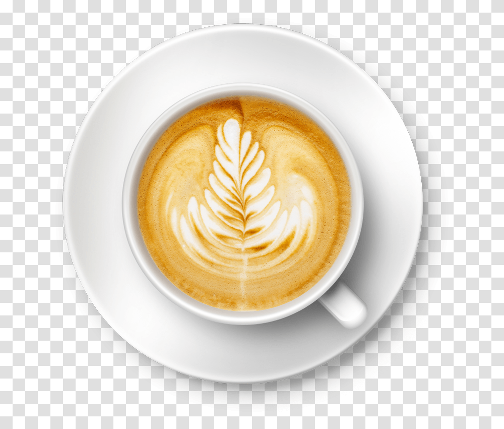 Coffe Cup Coffee Cup Top View, Latte, Beverage, Drink, Pottery Transparent Png