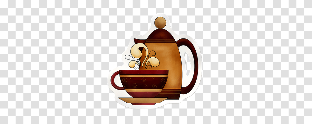 Coffee Drink, Pottery, Teapot, Scissors Transparent Png