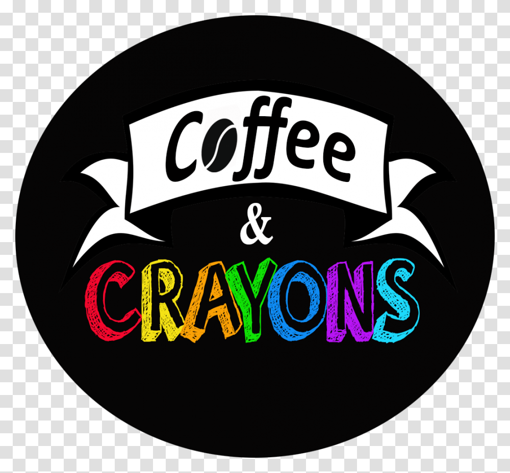 Coffee And Crayons Cafe Logo Coffee And Crayons, Label, Alphabet Transparent Png