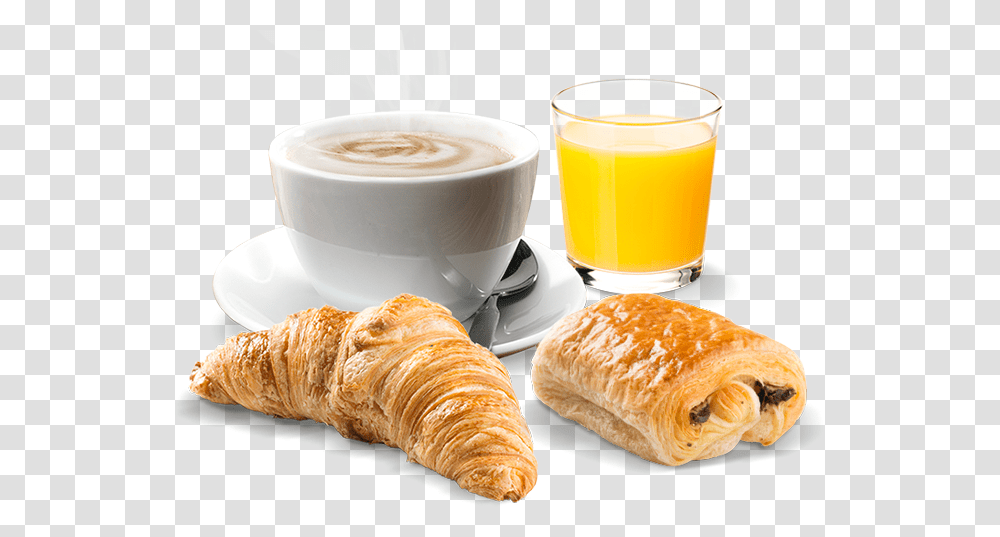 Coffee And Croissant, Bread, Food, Beverage, Drink Transparent Png