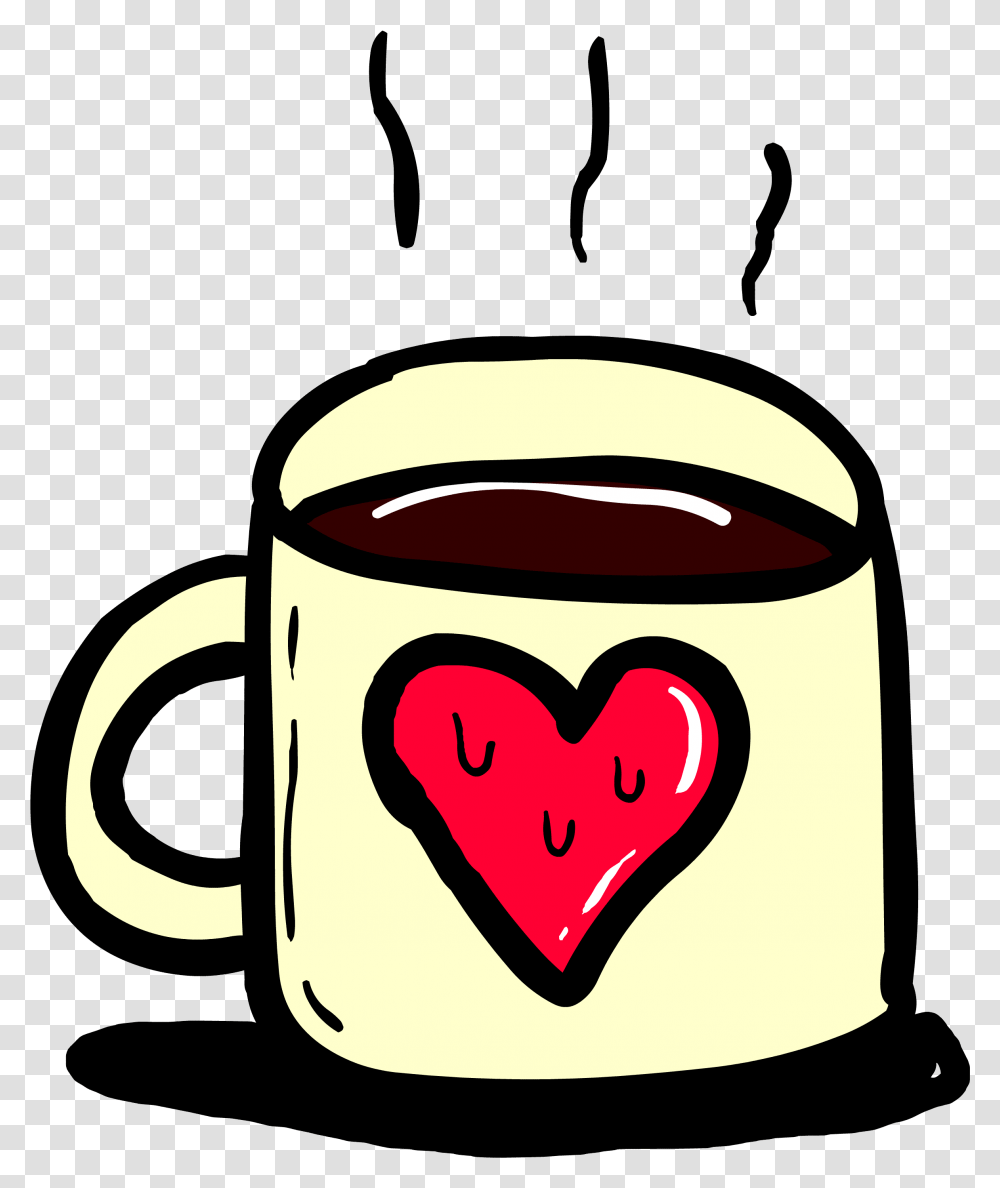 Coffee Animated Clipart Gif, Coffee Cup, Heart, Beverage, Drink Transparent Png