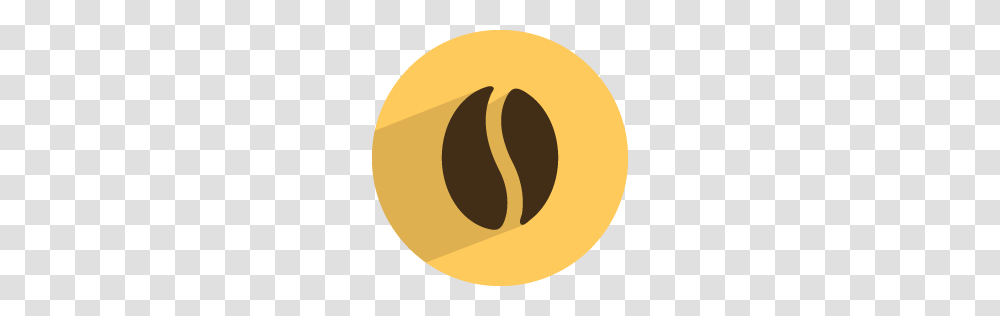 Coffee Bean Icon, Logo, Gold Transparent Png