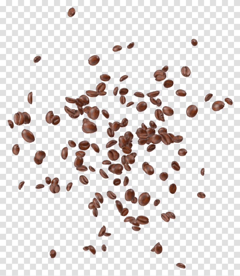Coffee Beans Image Flying Coffee Beans, Paper, Grain, Produce, Vegetable Transparent Png