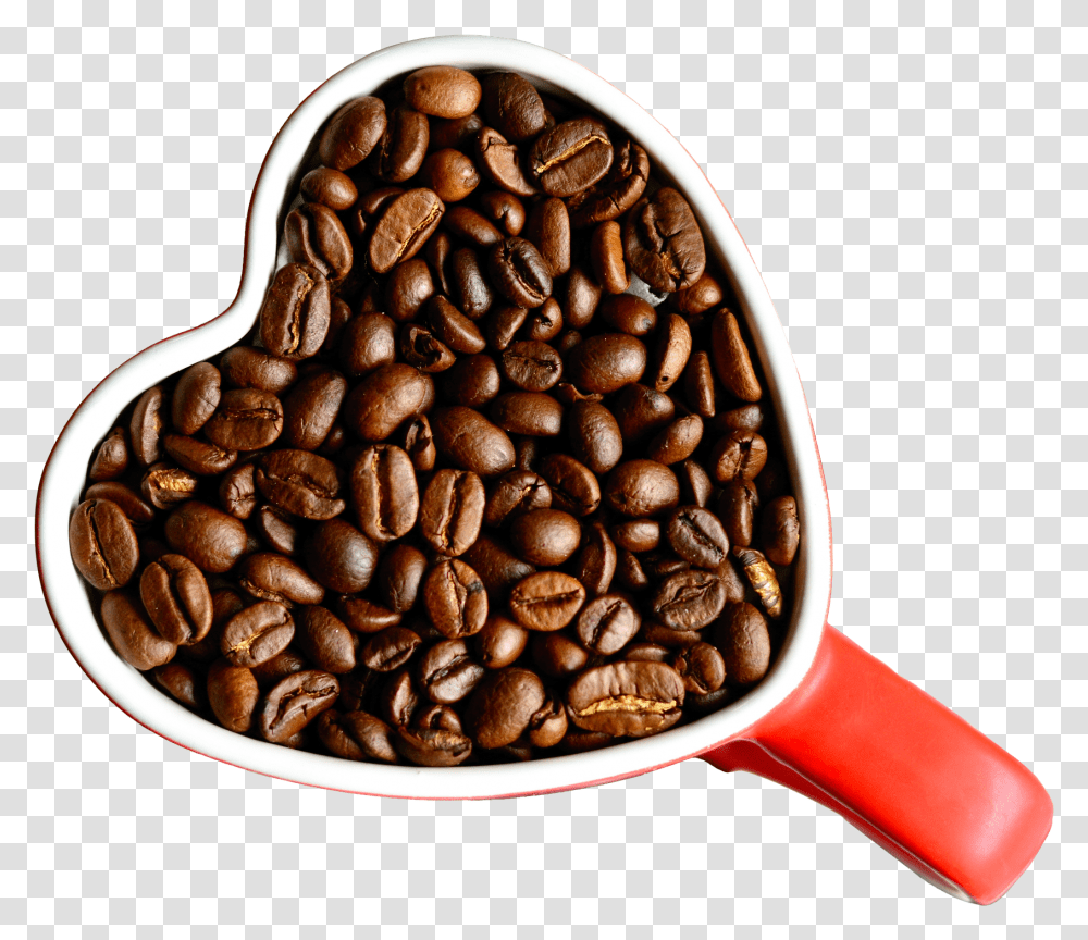 Coffee Beans In Cup Isolated Coffee Cut Out Drink, Plant, Vegetable, Food, Coffee Cup Transparent Png