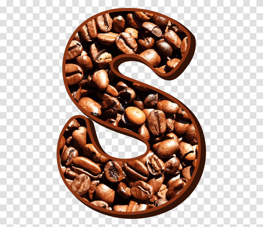 Coffee Beans Typography S S In Coffee Beans, Plant, Vegetable, Food, Chocolate Transparent Png