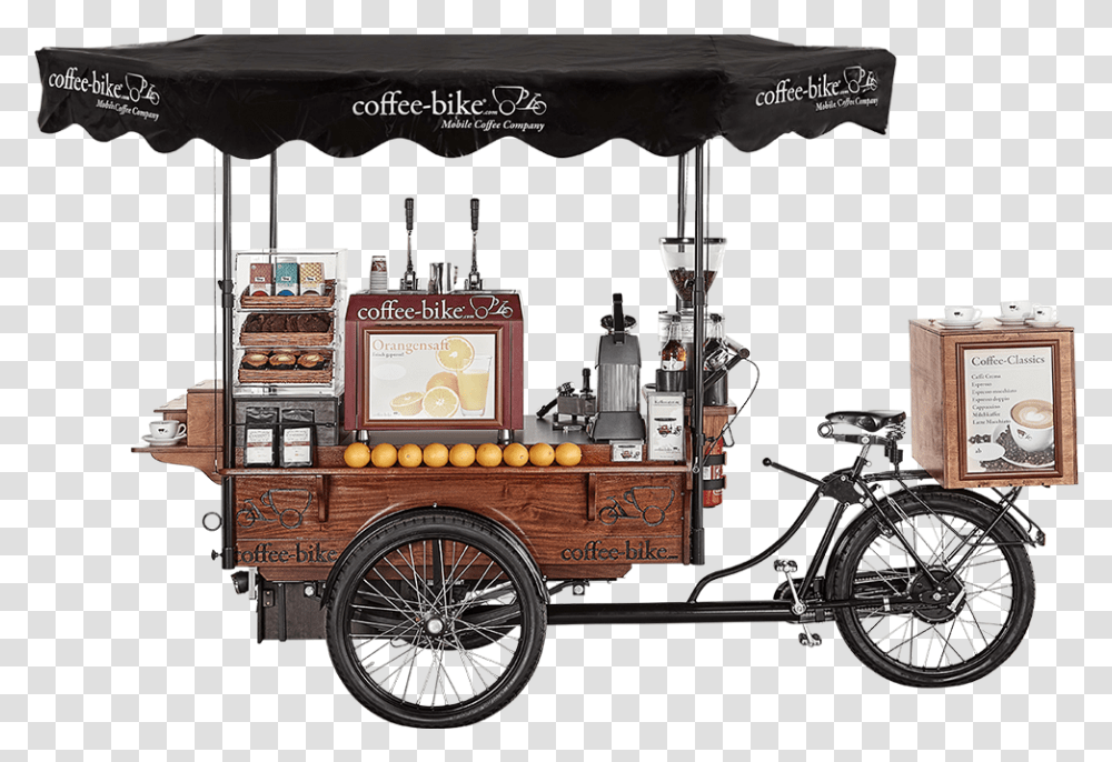 Coffee Bike Coffee Bike, Wheel, Machine, Fire Truck, Vehicle Transparent Png