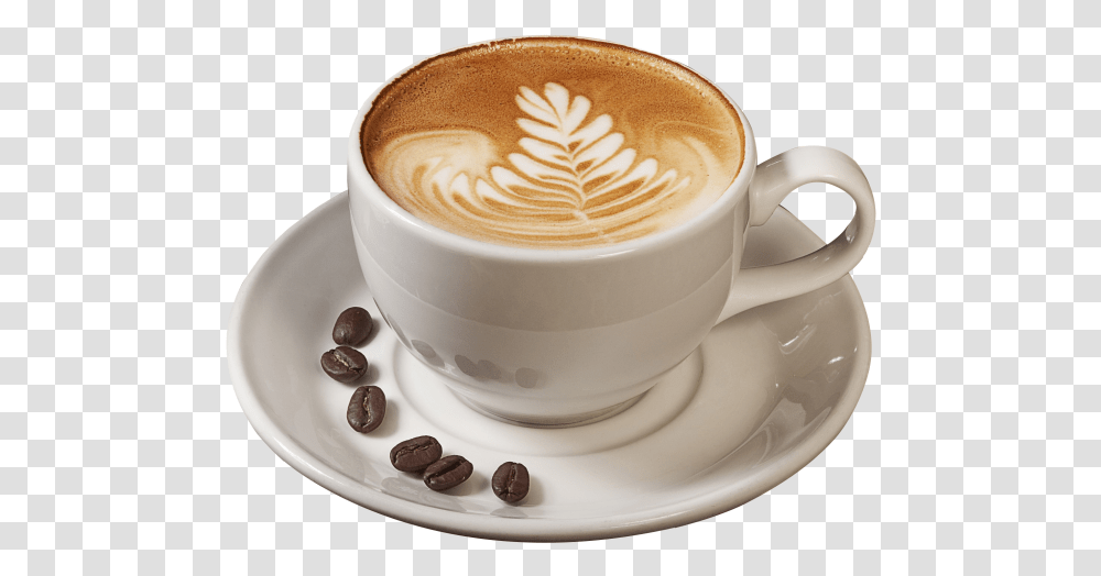 Coffee Cappuccino Espresso Cafe Latte Cappuccino, Coffee Cup, Beverage, Drink, Saucer Transparent Png