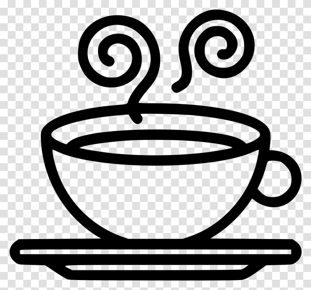 Coffee Clip Hot Beverage Coffee Cup Svg Free, Pottery, Saucer, Drink, Stencil Transparent Png
