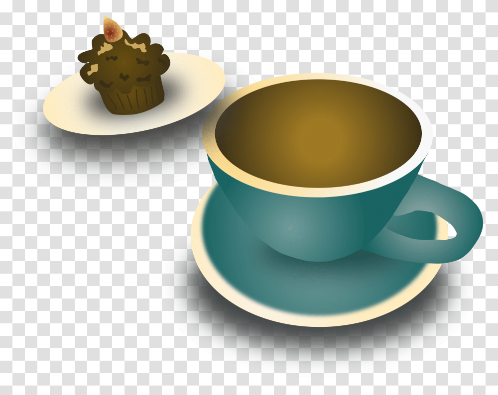 Coffee Clipart Coffee And Cupcake Clipart, Saucer, Pottery, Coffee Cup Transparent Png