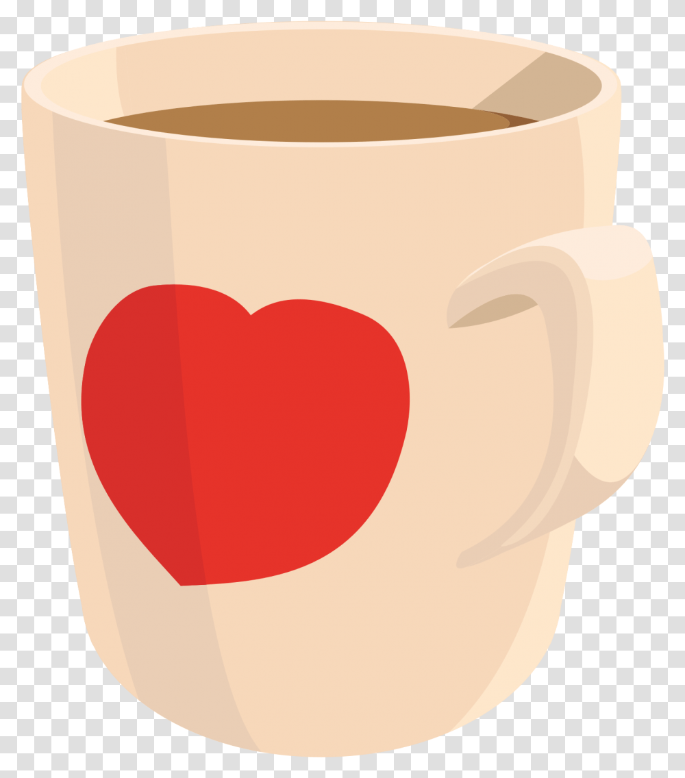 Coffee Clipart Mug Heart Coffee Mug Clip Art, Coffee Cup, Tape Transparent Png