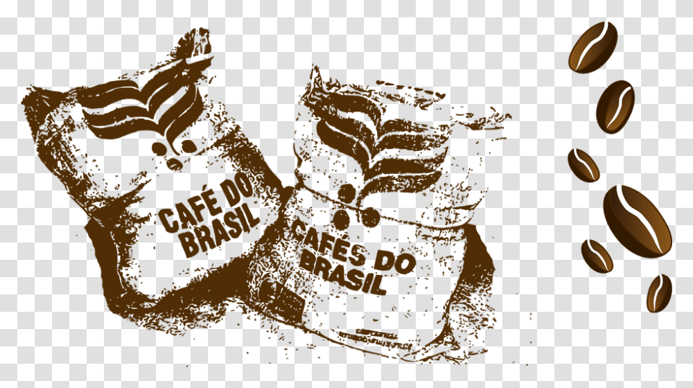Coffee Coffee Beans Breakfast Cafe Bags Coffee Beans Illustration, Handwriting, Calligraphy Transparent Png