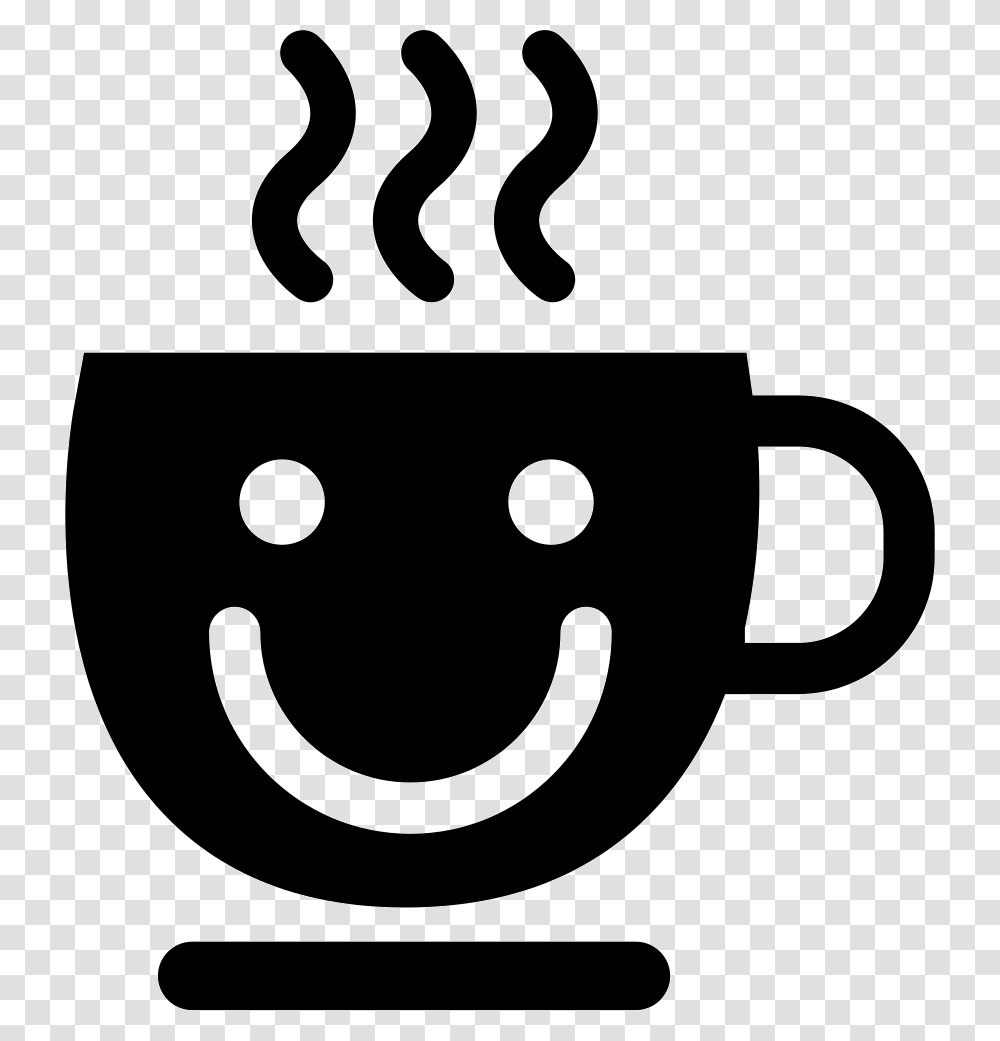 Coffee Coffee Smiley Icon, Coffee Cup, Stencil, Espresso, Beverage Transparent Png