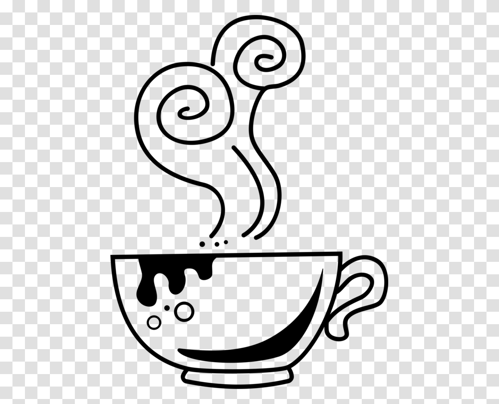 Coffee Cup Cafe Tea Latte, Alphabet, Gray Transparent Png