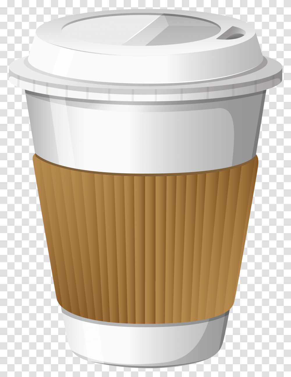 Coffee Cup Clipart Latte Coffee Cup No Background, Bucket, Pot, Cream, Dessert Transparent Png