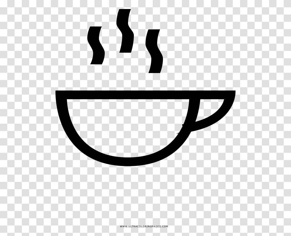 Coffee Cup Coloring Page, Gray, World Of Warcraft Transparent Png