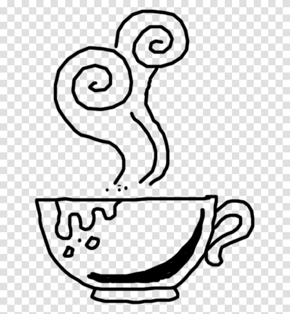 Coffee Cup Doodle Art, Gray, World Of Warcraft Transparent Png