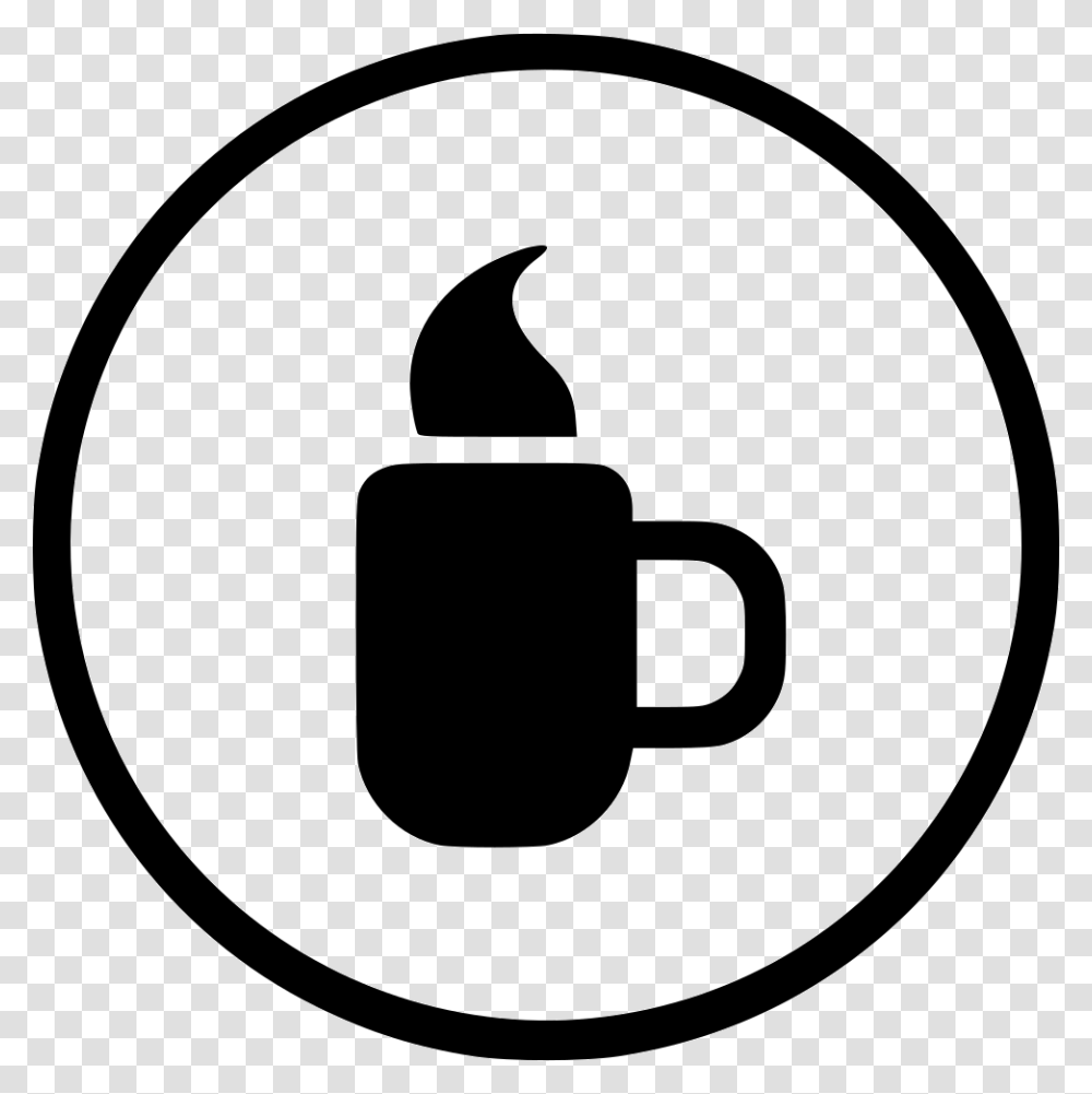 Coffee Cup Drink Time Pause Tea, Logo, Trademark, Stencil Transparent Png
