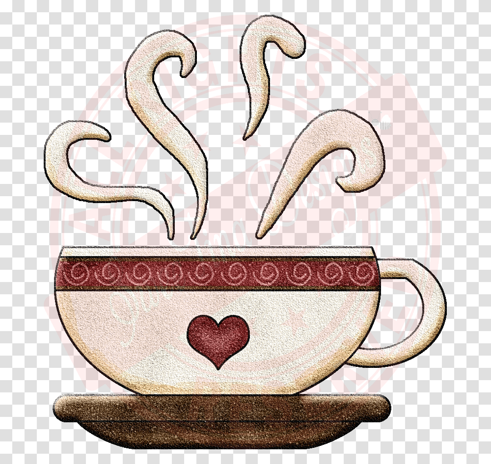 Coffee Cup Heart Clipart Free Coffee Time Heart Free Printable Coffee Cup, Animal, Pottery Transparent Png