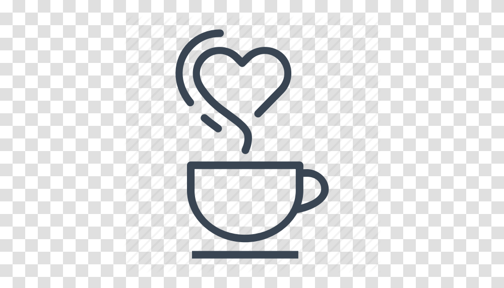 Coffee Cup Heart Romantic Smoke Icon, Label, Alphabet Transparent Png