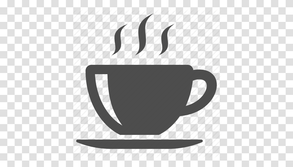 Coffee Cup Hot Saucer Steam Tea Icon, Pottery Transparent Png