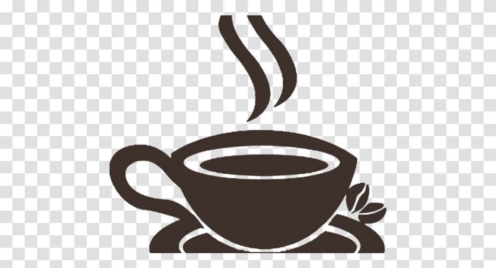 Coffee Cup Image Coffee Smoke Black And White, Saucer, Pottery,  Transparent Png