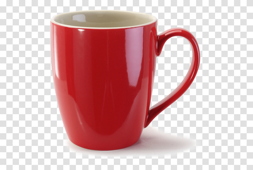 Coffee Cup Mug Ceramic Tableware Red Coffee Mug, Pottery, Saucer, Ketchup, Food Transparent Png