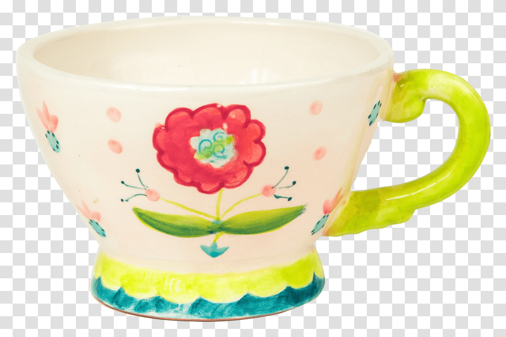 Coffee Cup, Saucer, Pottery, Birthday Cake, Dessert Transparent Png