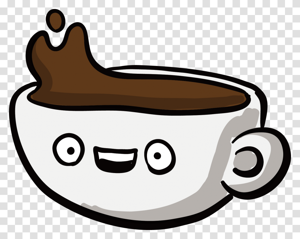 Coffee Cup Tea Cafe Coffee Cartoon, Frying Pan, Wok Transparent Png