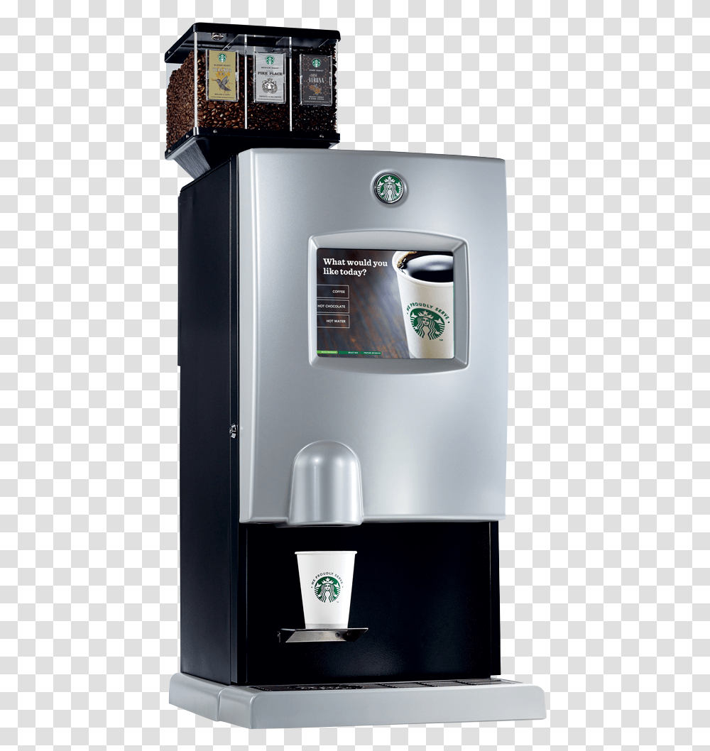 Coffee Cup Tea Chocolate Machine Hot Starbucks Starbucks Machine, Refrigerator, Appliance, Heater Transparent Png